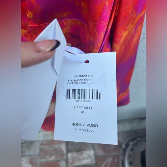 Ronny Kobo Valentina Top + Dora Pant in Tie Dye Pink New With Tags! - Picture 9 of 10